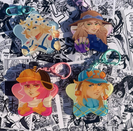 JJBA Steel Ball Run Charms